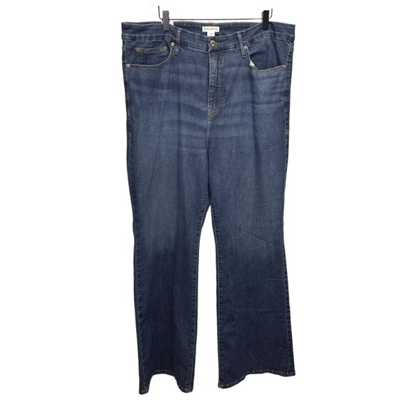 Good American Good Legs Flare Jeans Size 22 NWT Brand New Baggy Wide Leg - Picture 5 of 11